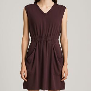 AllSaints Thea Mini Dress Brown Size 2